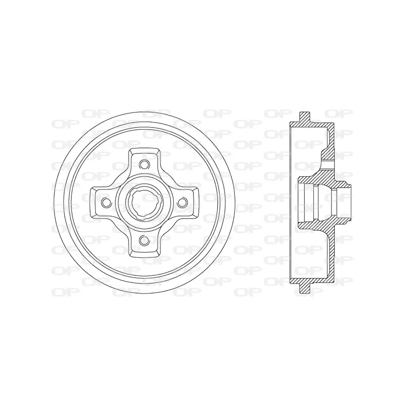 Tambour de frein OPEN PARTS BAD9012.40