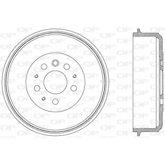 Tambour de frein OPEN PARTS BAD9013.10