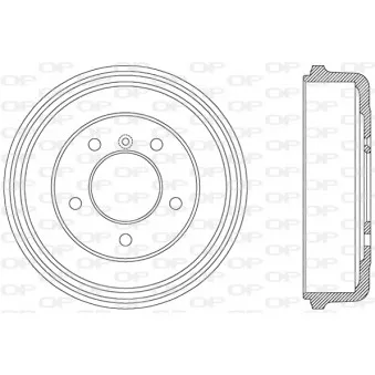 Tambour de frein OPEN PARTS BAD9014.10