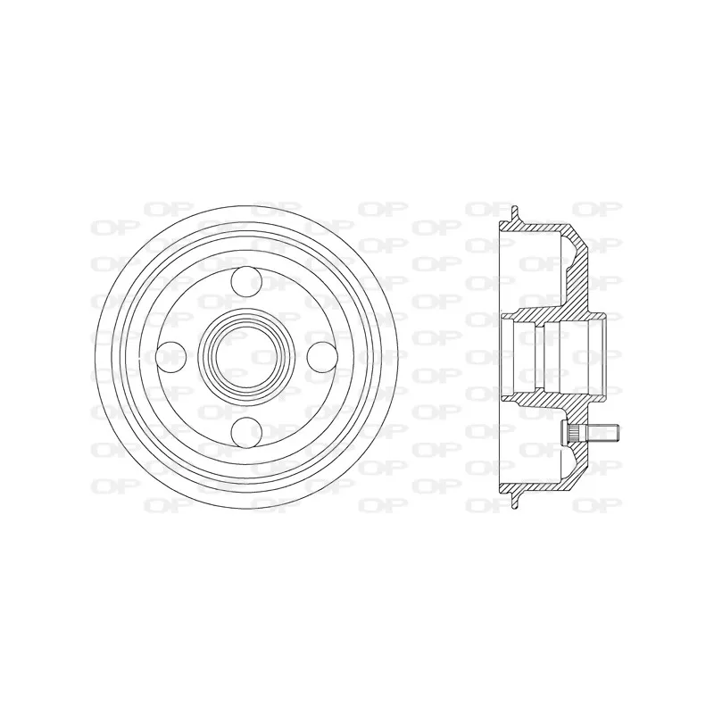 Tambour de frein OPEN PARTS BAD9016.40
