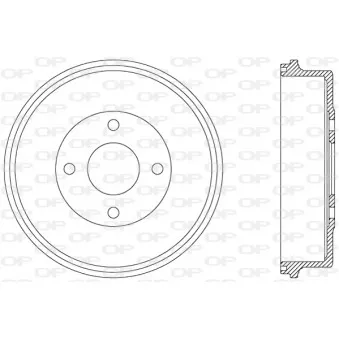 Tambour de frein OPEN PARTS BAD9017.10