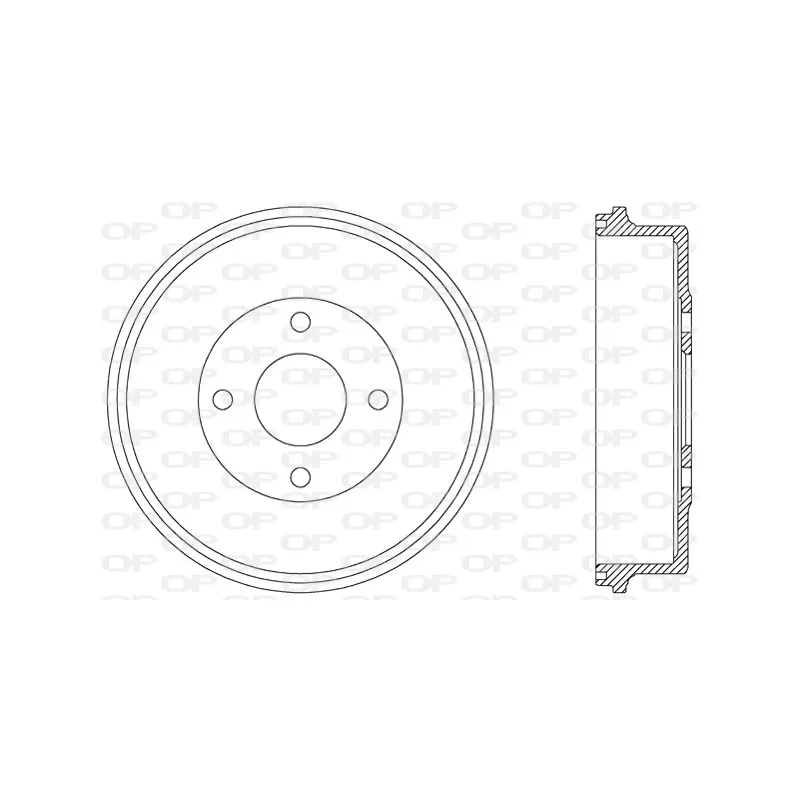 Tambour de frein OPEN PARTS BAD9017.10