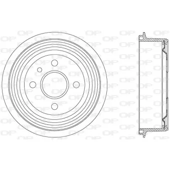 Tambour de frein OPEN PARTS BAD9018.20