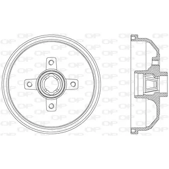 Tambour de frein OPEN PARTS BAD9019.40