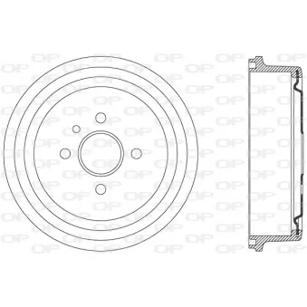Tambour de frein OPEN PARTS BAD9020.20
