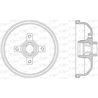 Tambour de frein OPEN PARTS BAD9021.40