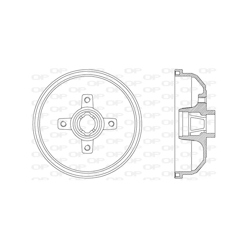Tambour de frein OPEN PARTS BAD9021.40