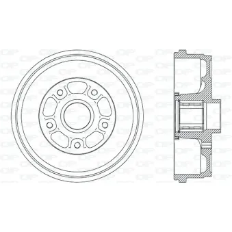 Tambour de frein OPEN PARTS BAD9023.10