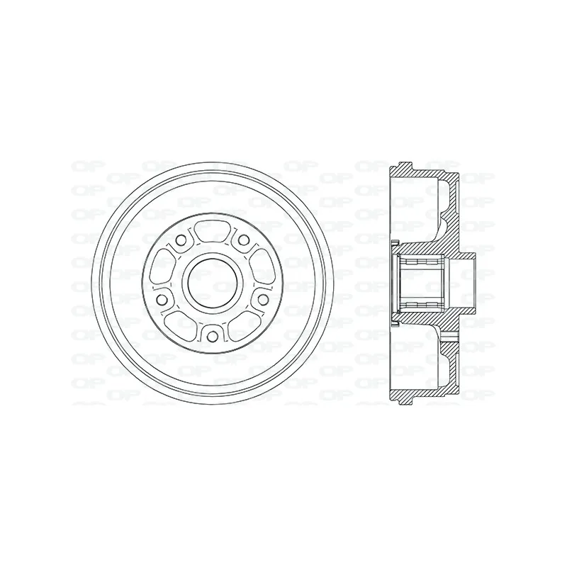 Tambour de frein OPEN PARTS BAD9023.10