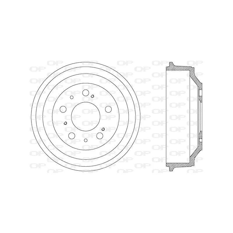 Tambour de frein OPEN PARTS BAD9024.10