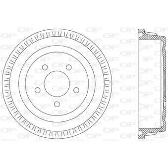 Tambour de frein OPEN PARTS BAD9026.10