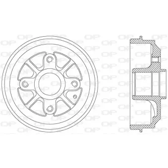 Tambour de frein OPEN PARTS BAD9027.30
