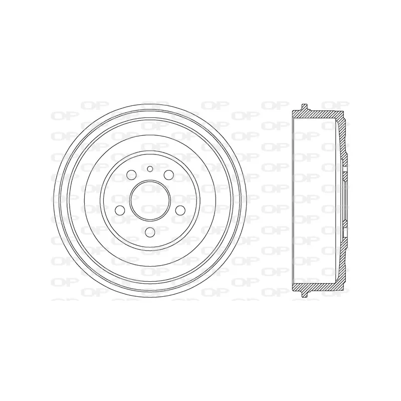 Tambour de frein OPEN PARTS BAD9028.10