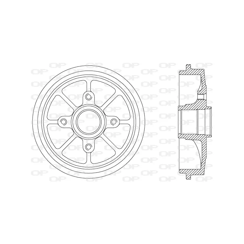 Tambour de frein OPEN PARTS BAD9029.30