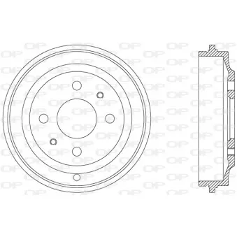 Tambour de frein OPEN PARTS BAD9031.10