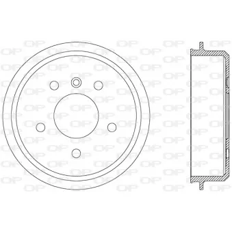 Tambour de frein OPEN PARTS BAD9032.10
