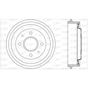 Tambour de frein OPEN PARTS BAD9033.20
