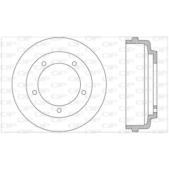 Tambour de frein OPEN PARTS BAD9034.10