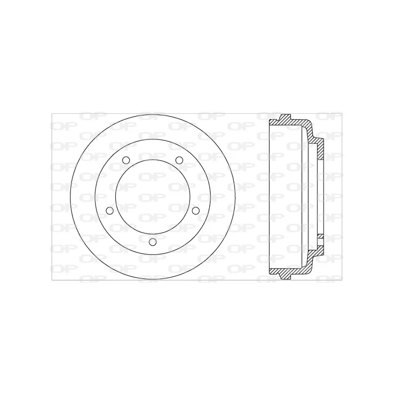 Tambour de frein OPEN PARTS BAD9034.10