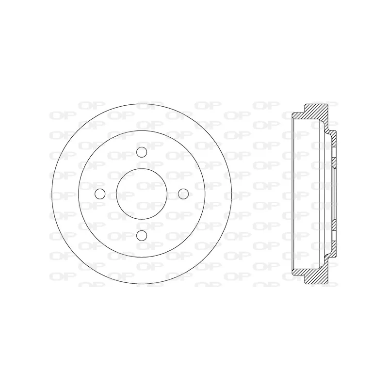 Tambour de frein OPEN PARTS BAD9035.10