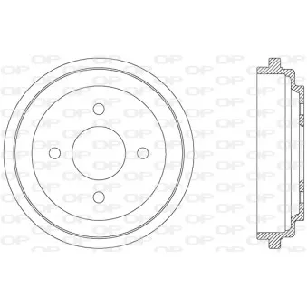Tambour de frein OPEN PARTS BAD9036.10