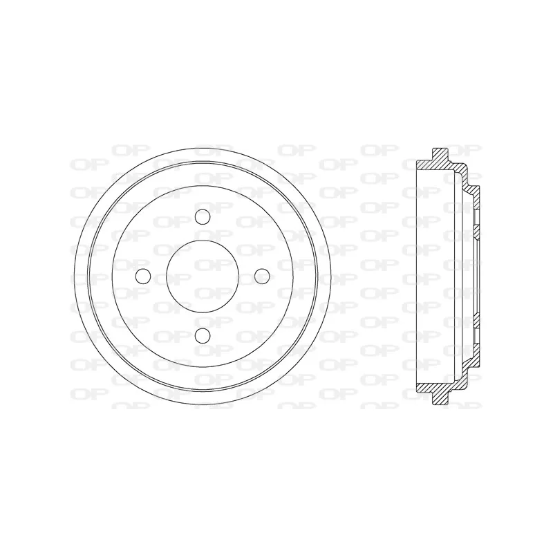 Tambour de frein OPEN PARTS BAD9036.10