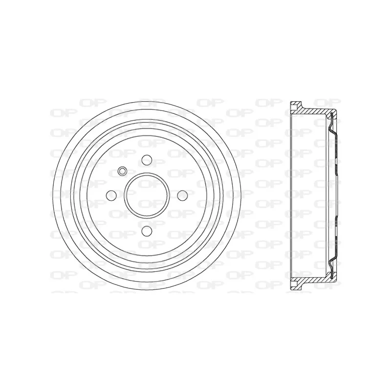 Tambour de frein OPEN PARTS BAD9037.20