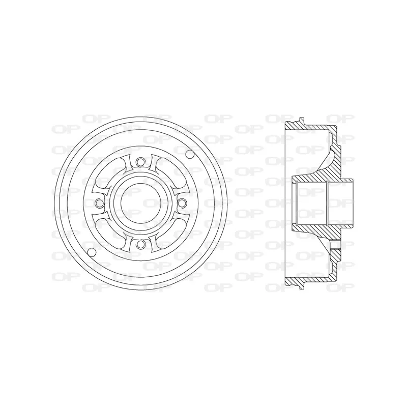 Tambour de frein OPEN PARTS BAD9038.30