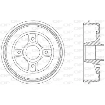 Tambour de frein OPEN PARTS BAD9039.30