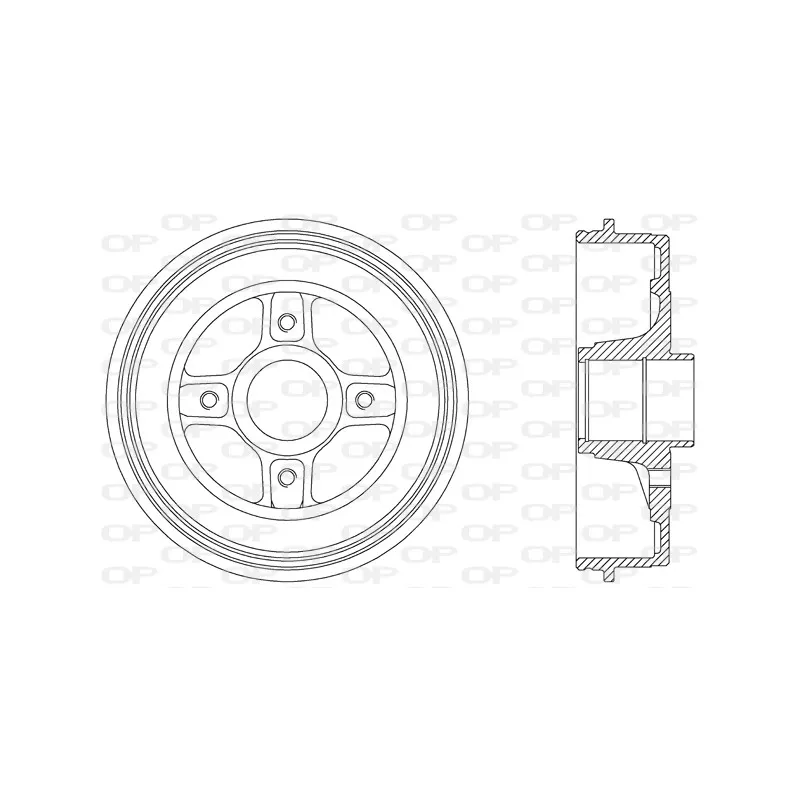 Tambour de frein OPEN PARTS BAD9039.30