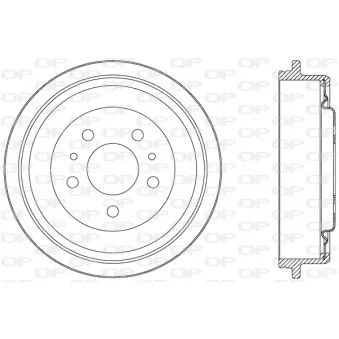 Tambour de frein OPEN PARTS BAD9040.20