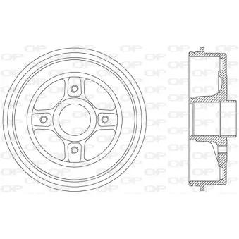 Tambour de frein OPEN PARTS BAD9041.30
