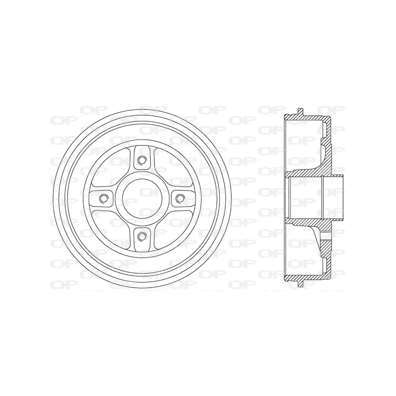 Tambour de frein OPEN PARTS BAD9041.30
