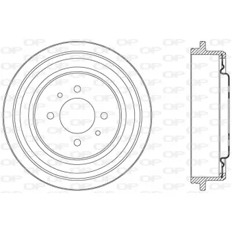 Tambour de frein OPEN PARTS BAD9042.20