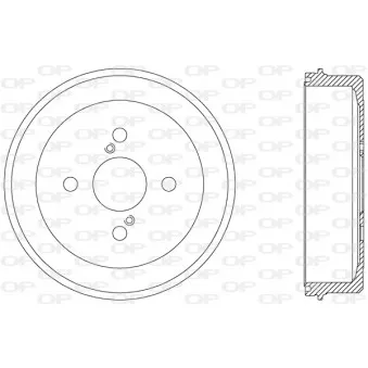 Tambour de frein OPEN PARTS BAD9045.10