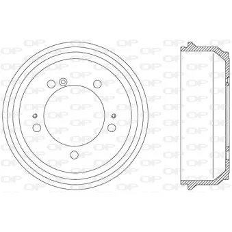 Tambour de frein OPEN PARTS BAD9046.10