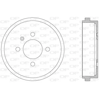 Tambour de frein OPEN PARTS BAD9047.10