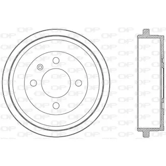 Tambour de frein OPEN PARTS BAD9048.10