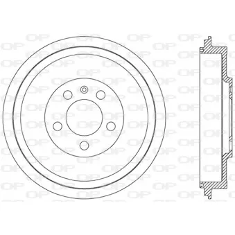 Tambour de frein OPEN PARTS BAD9049.10