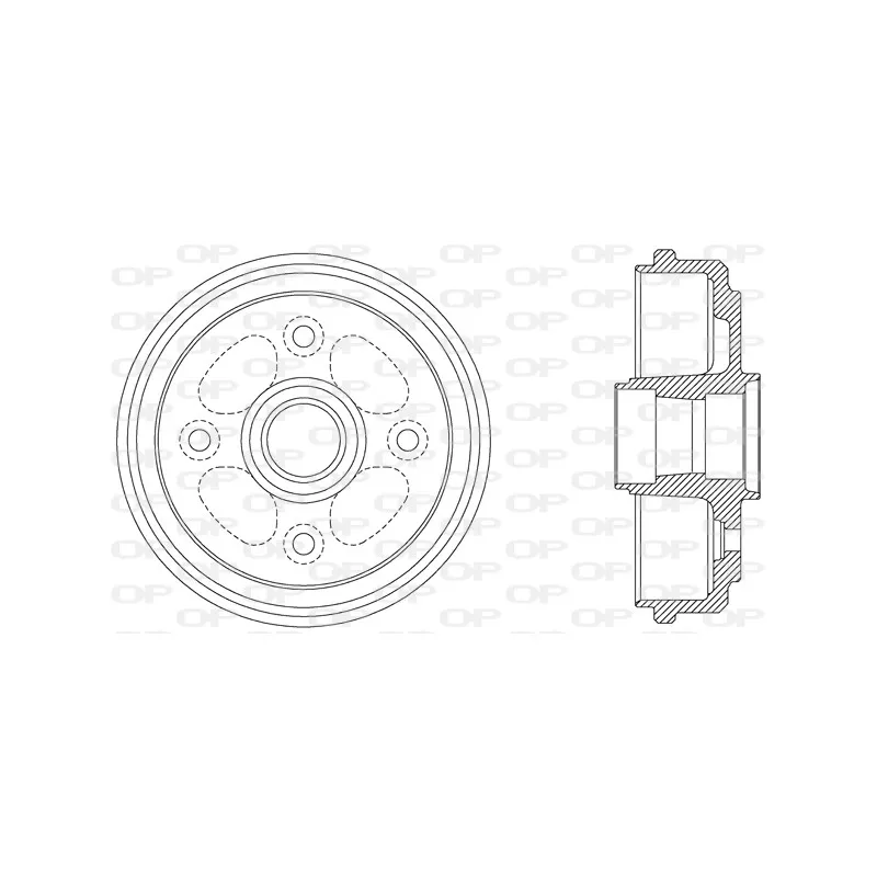 Tambour de frein OPEN PARTS BAD9051.40