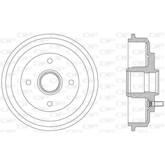 Tambour de frein OPEN PARTS BAD9052.30