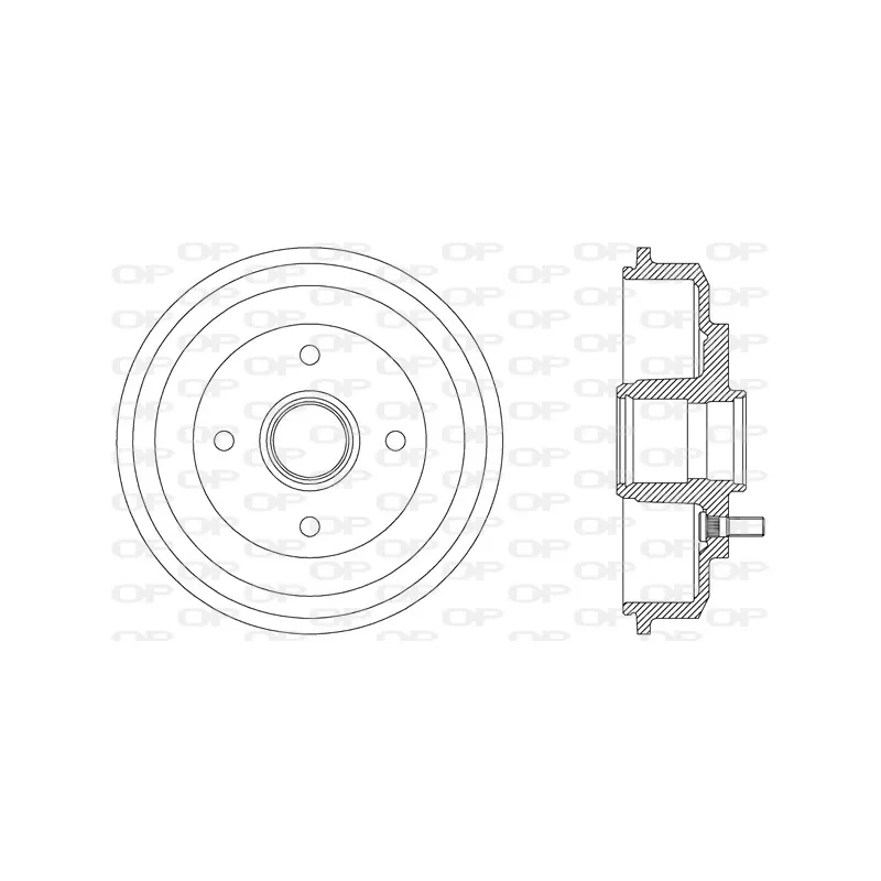 Tambour de frein OPEN PARTS BAD9052.30