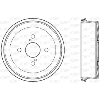 Tambour de frein OPEN PARTS BAD9053.10