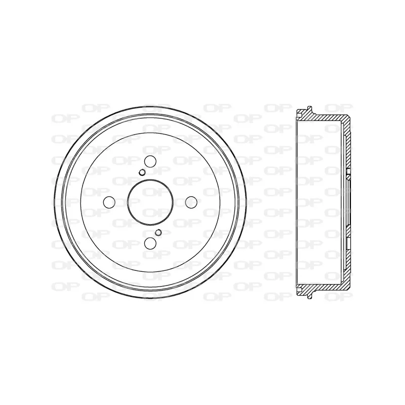 Tambour de frein OPEN PARTS BAD9053.10