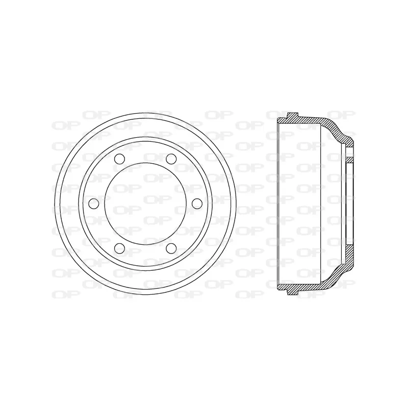 Tambour de frein OPEN PARTS BAD9057.10