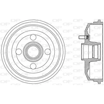 Tambour de frein OPEN PARTS BAD9058.40