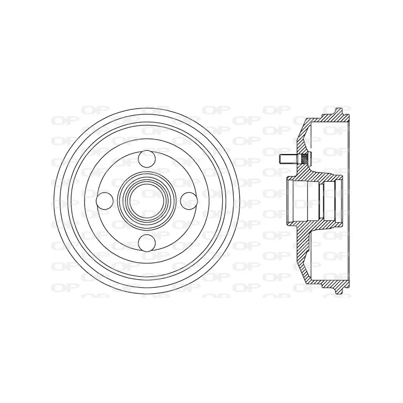 Tambour de frein OPEN PARTS BAD9058.40