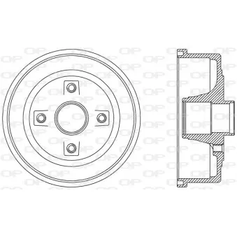 Tambour de frein OPEN PARTS BAD9061.30
