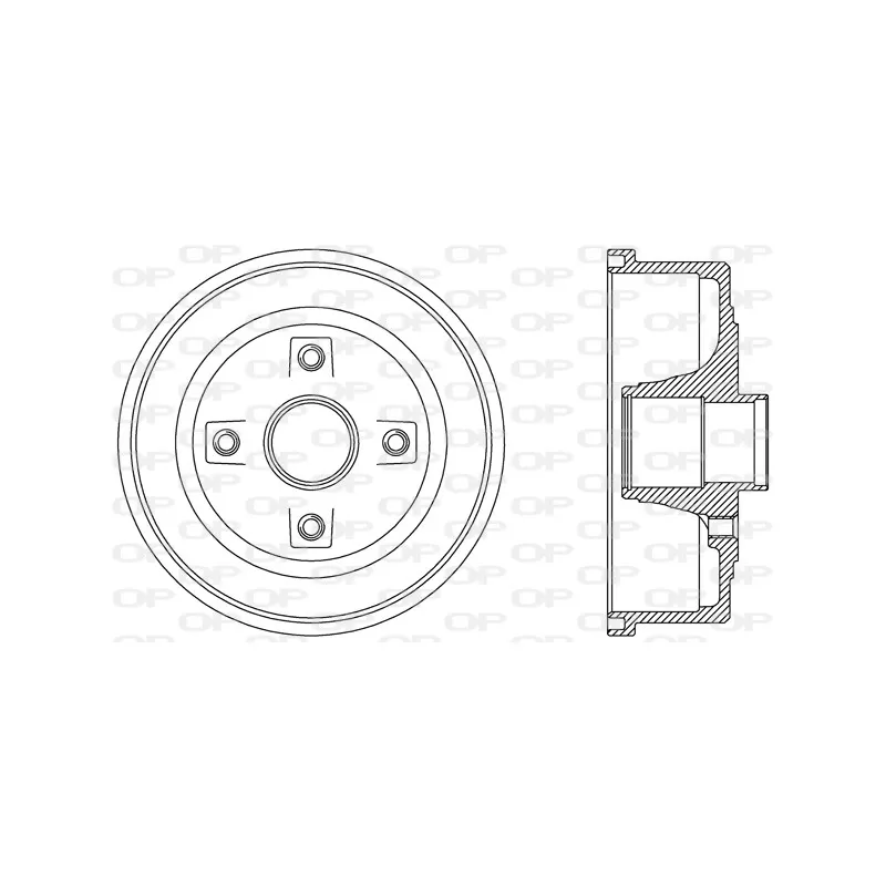 Tambour de frein OPEN PARTS BAD9061.30