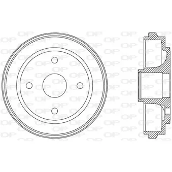 Tambour de frein OPEN PARTS BAD9062.30